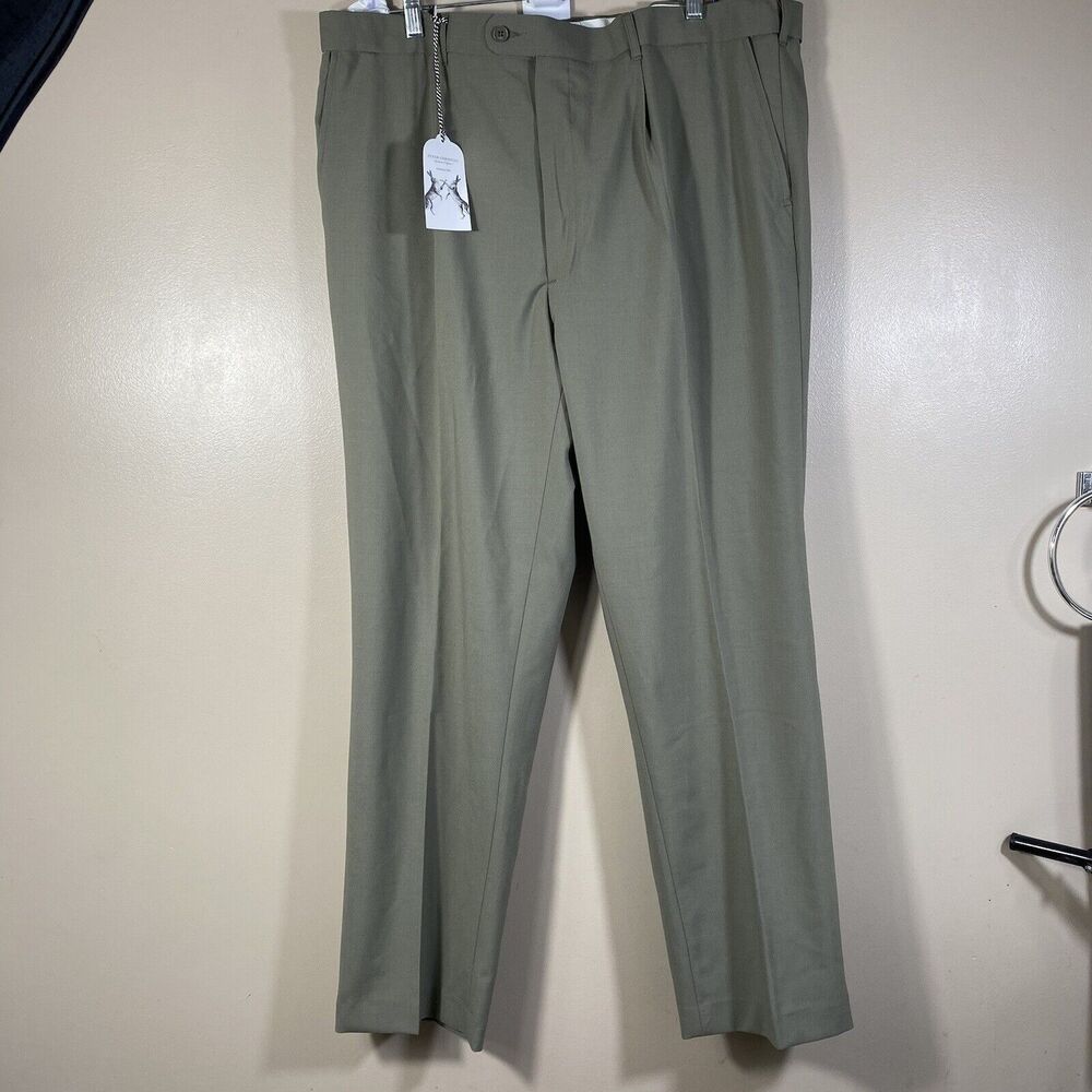 Peter Christian Sage Weekday Pants Mens 44x31 Wool Blend Stretch MT21